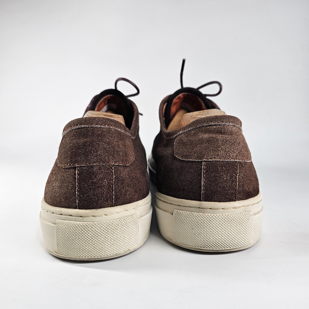 Beckett Simonon Conti Sneakers Suede Mens 11 Casual Old Money Waxed Laces Brown - Picture 8 of 10
